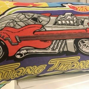 Hot wheels pillowcase 1997 Mattel Red Twang Thang Guitar Green Power Pistons